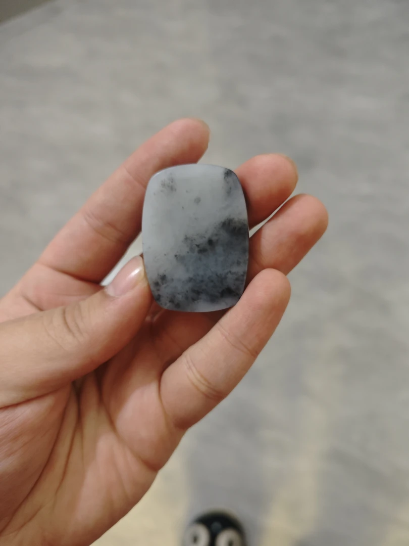 和田玉青花无事牌