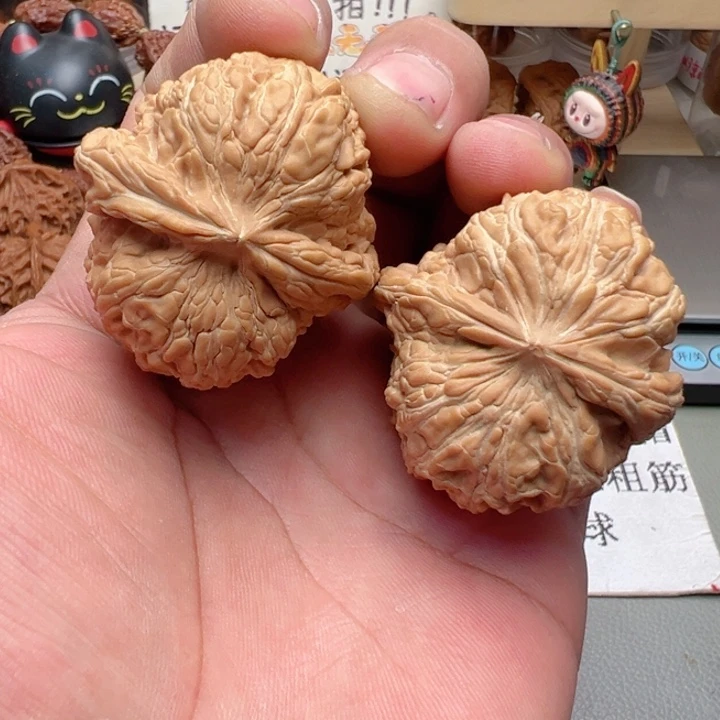 文玩核桃把件44尺全品门墩