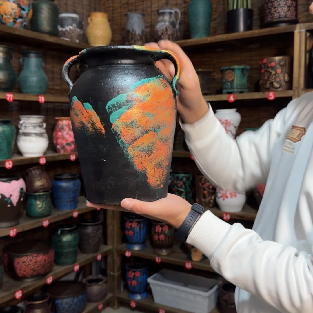 带孔高端浮雕花盆炸炸炸