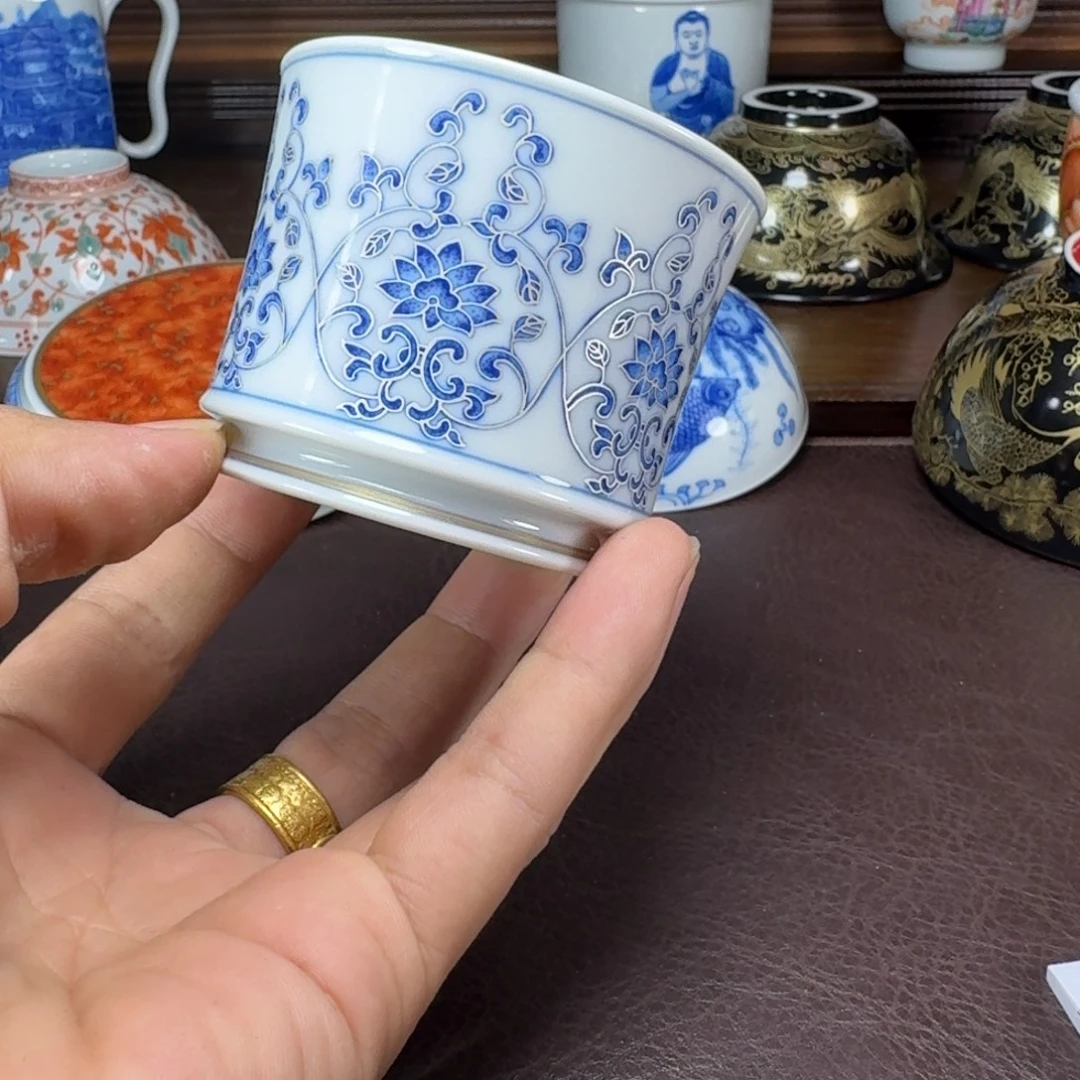 T***g瓷片当代景德镇陶瓷手绘茶具
