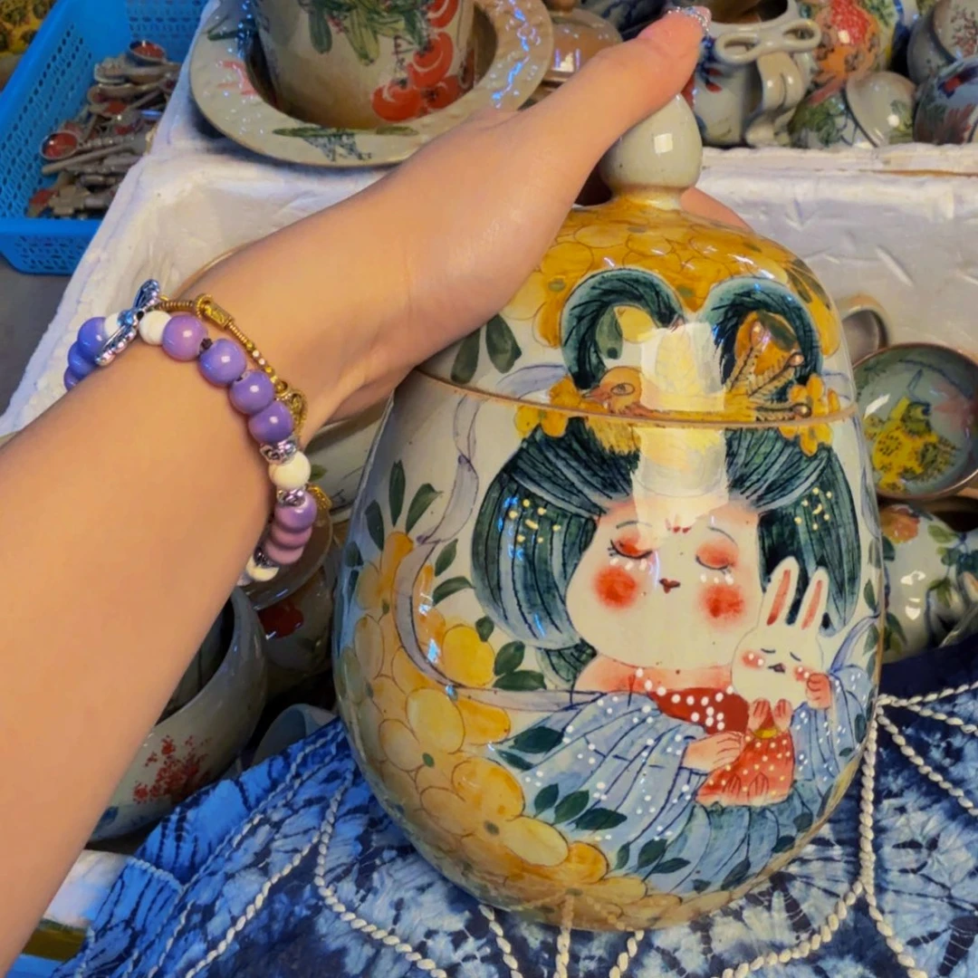 瓷片景德镇陶瓷手工手绘