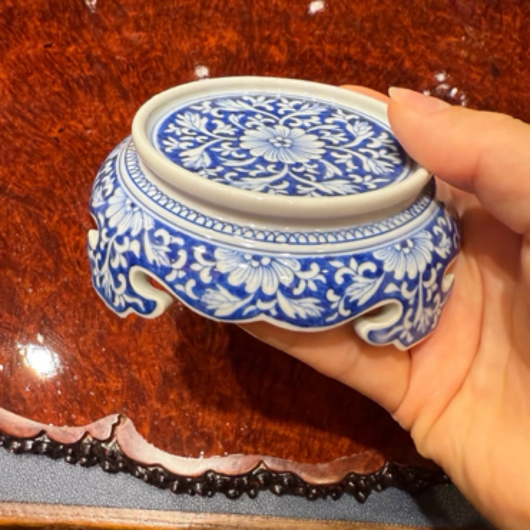 景德镇陶瓷手绘盖托