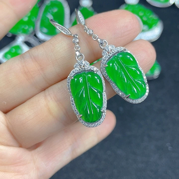 翡翠银S925镶嵌吊坠(不含链)