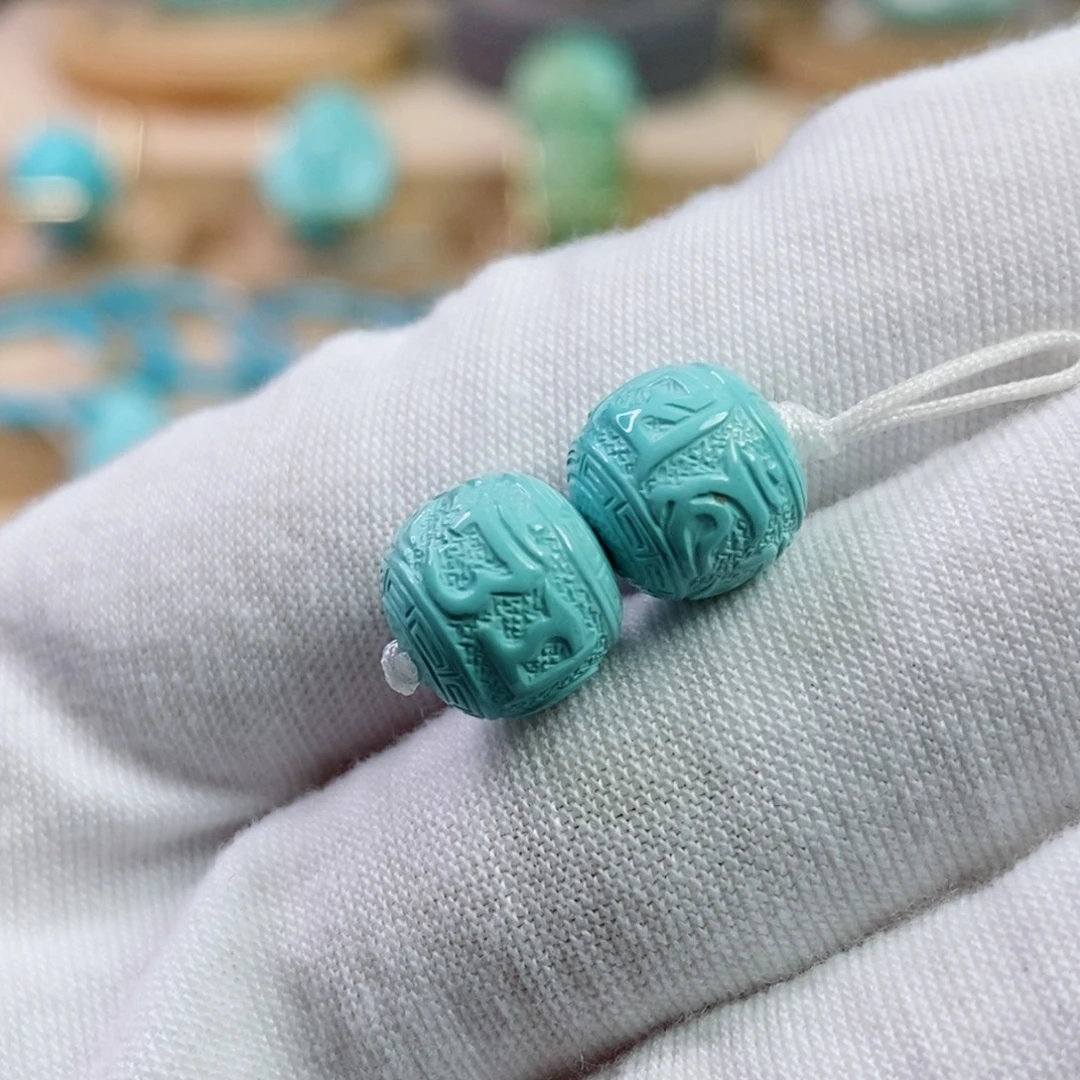 绿松石未镶嵌珠宝奇石10mm