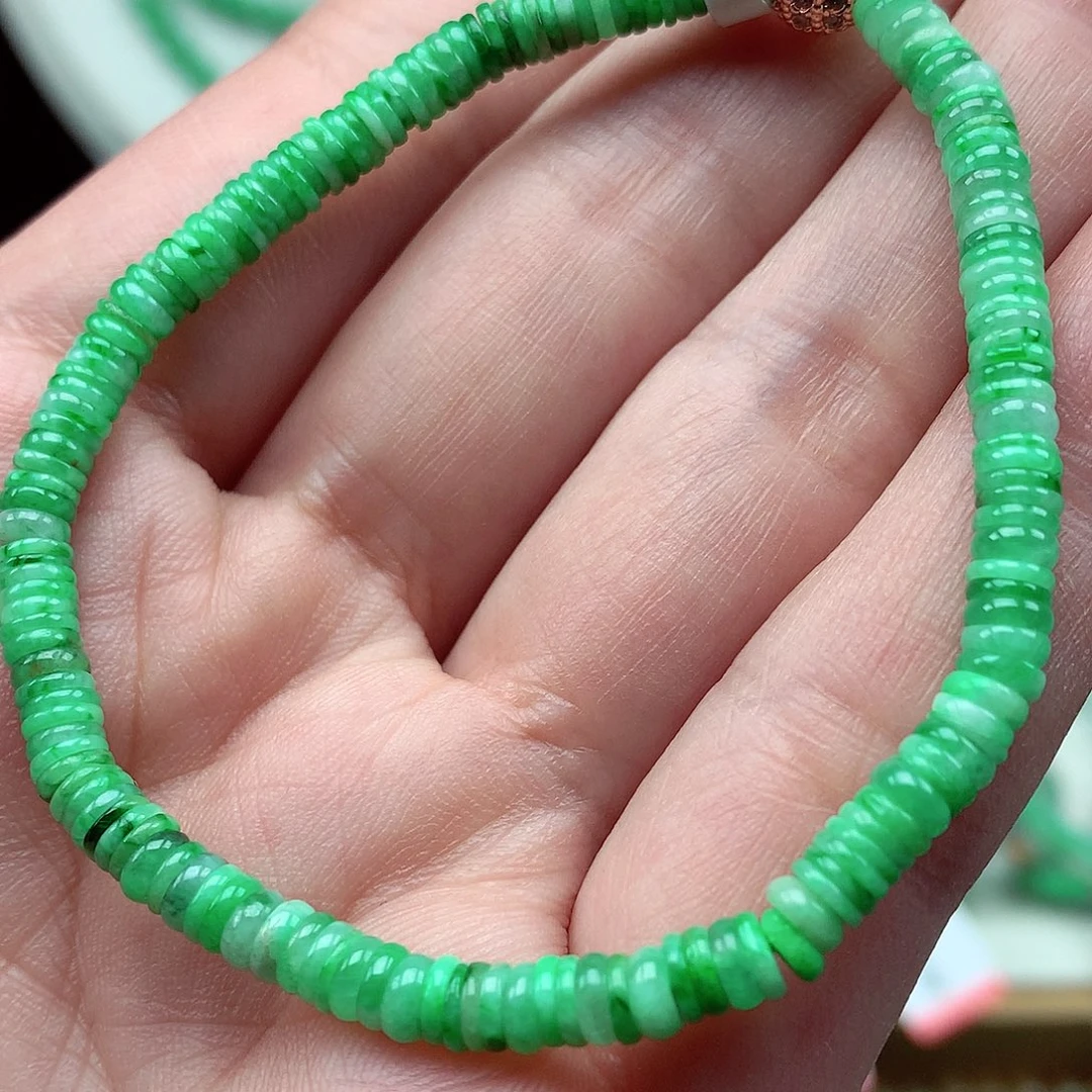 翡翠未镶嵌毛衣链