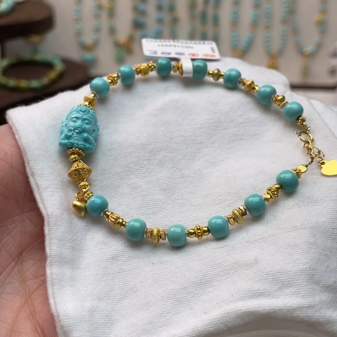 绿松石手链银S925镶嵌
