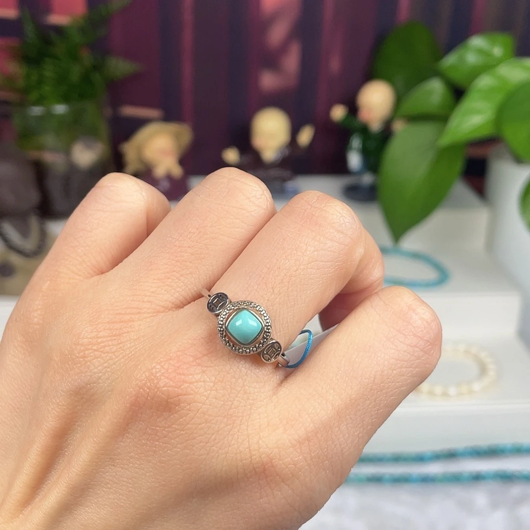 绿松石配饰银S925镶嵌