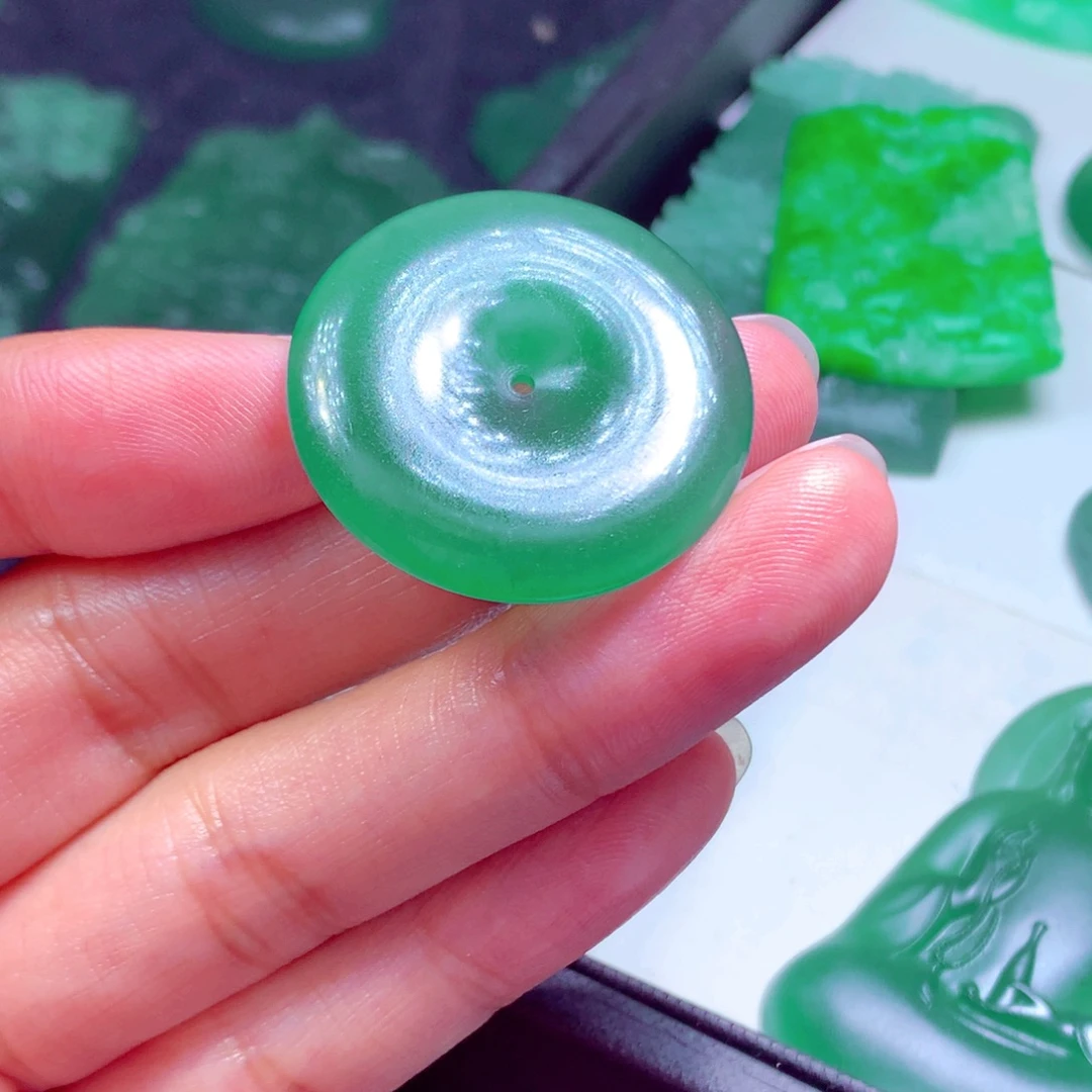 陆***宇定制翡翠未镶嵌天然