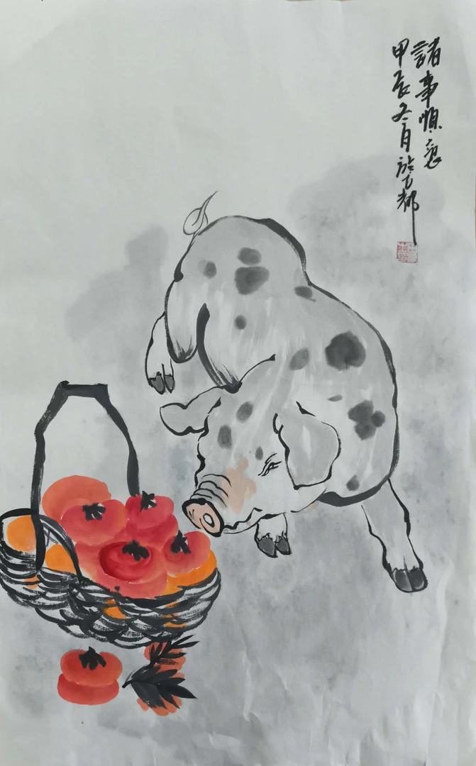 成品~诸事顺遂，47*68