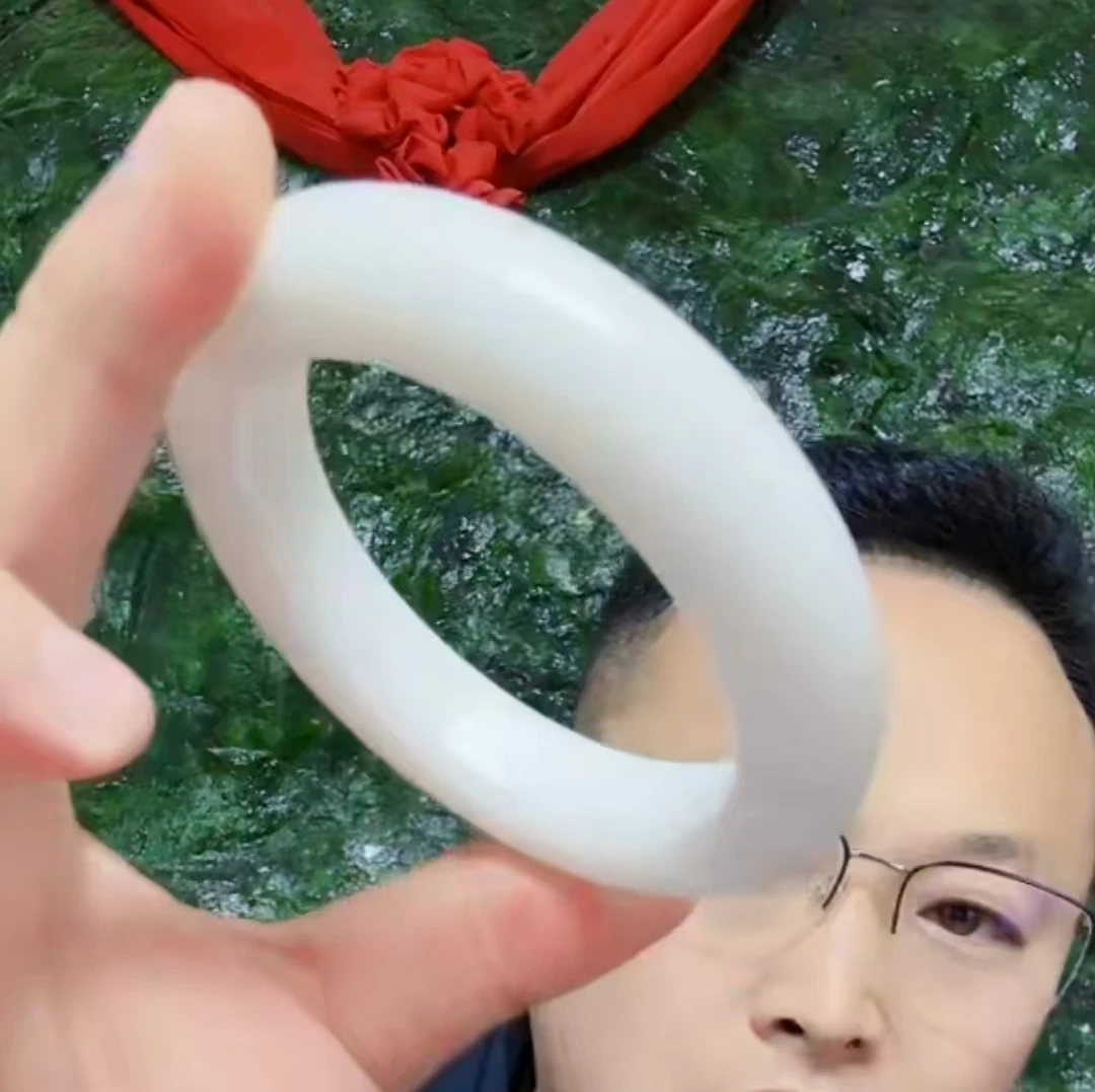 《抖音质检》纯天然白手镯多样性发其一XL‘’