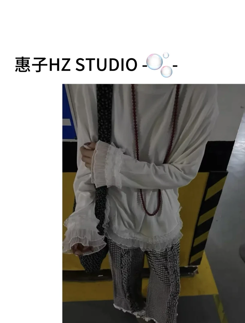 惠子家韩版时尚休闲净版百搭蕾丝边打底体恤衫591