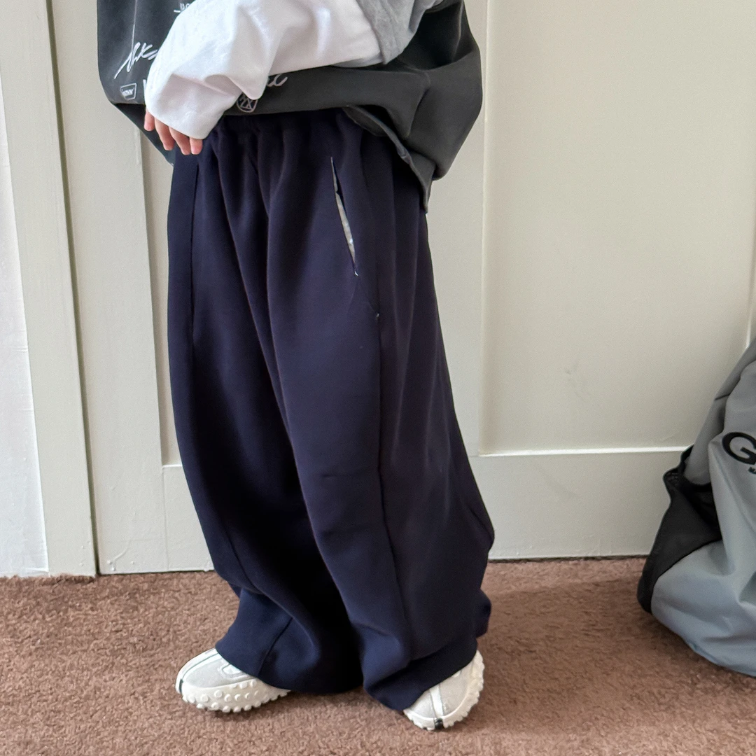 甜妈家童装 秋装新品男女童小直筒休闲裤儿童韩版宽松卫裤