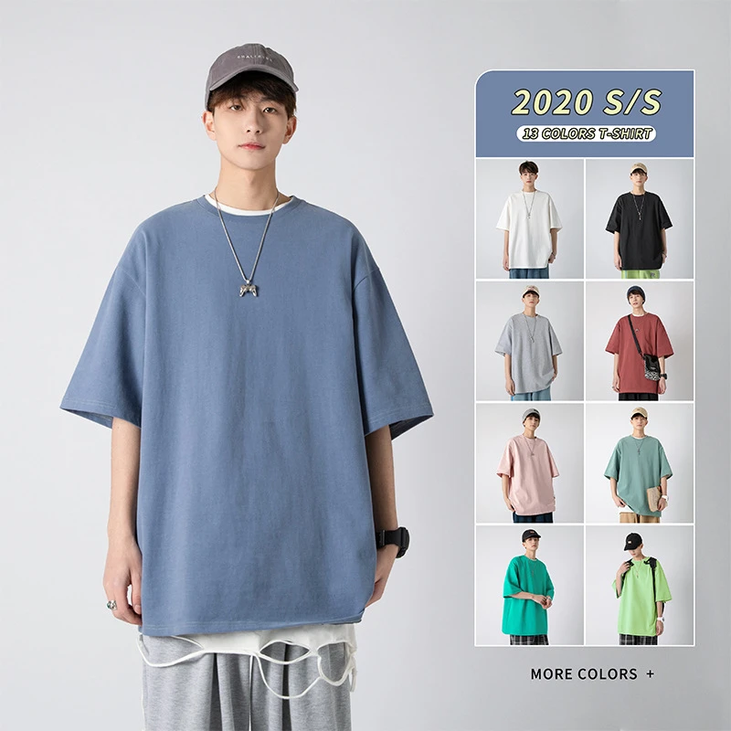 大码全棉短袖t恤男士夏季宽松印花半袖打底衫休闲高品质300斤上衣