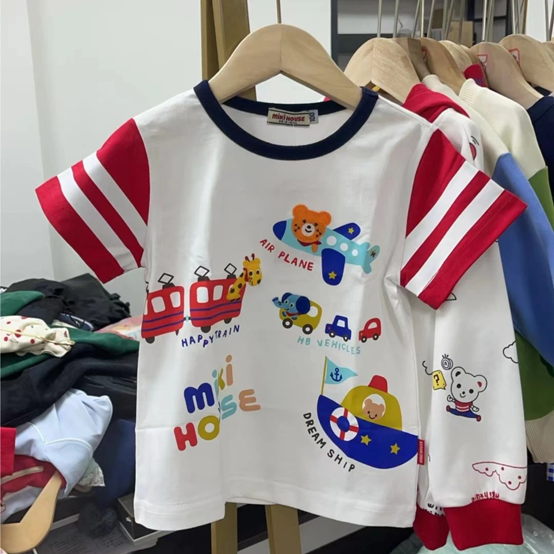 MK宝宝夏季飞机刺绣短袖