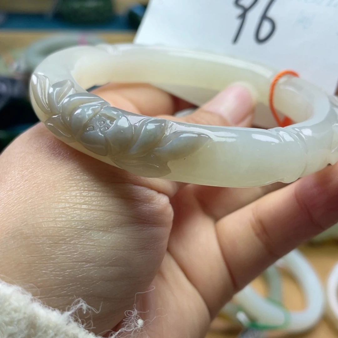 未镶嵌手镯和田玉圈口63