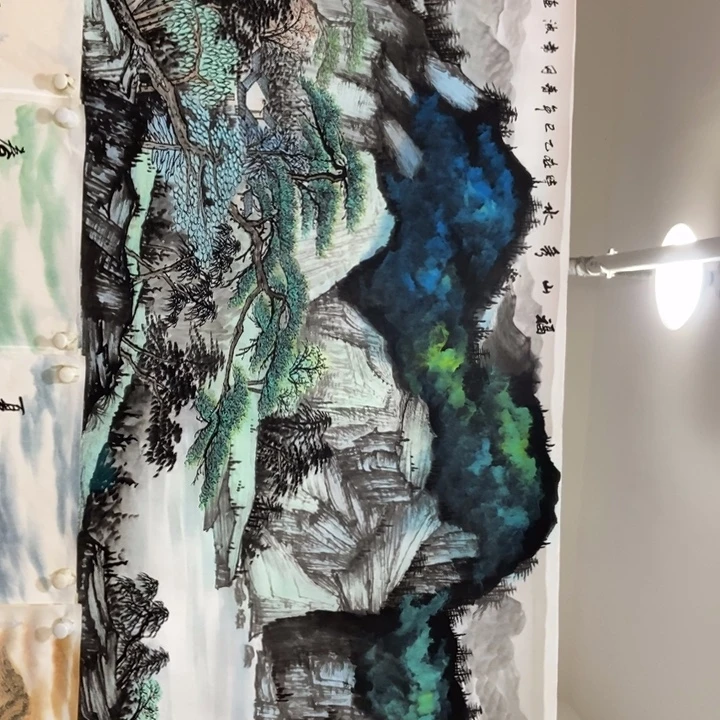 枕书斋画廊的直播间