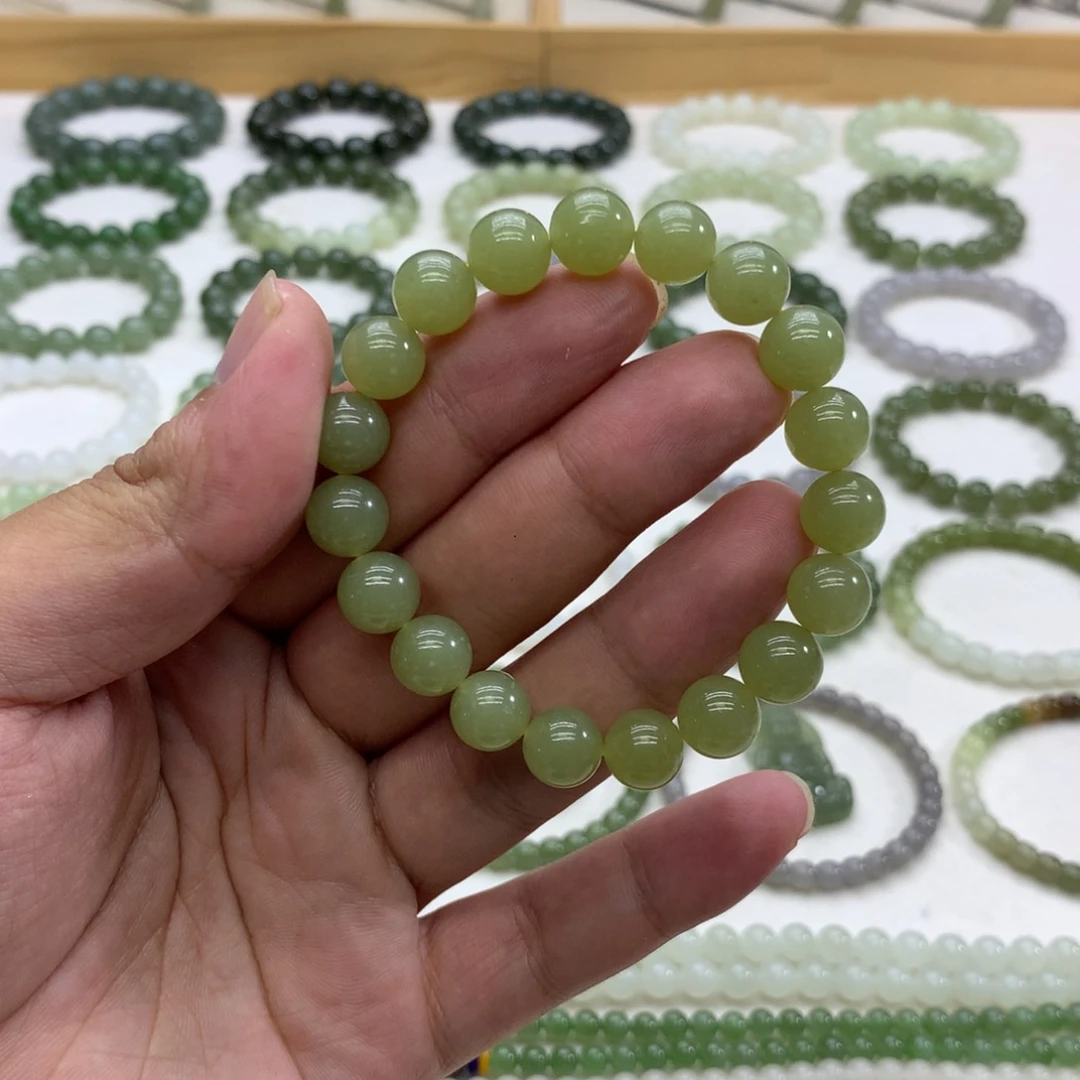 手串未镶嵌和田玉（青黄口10）