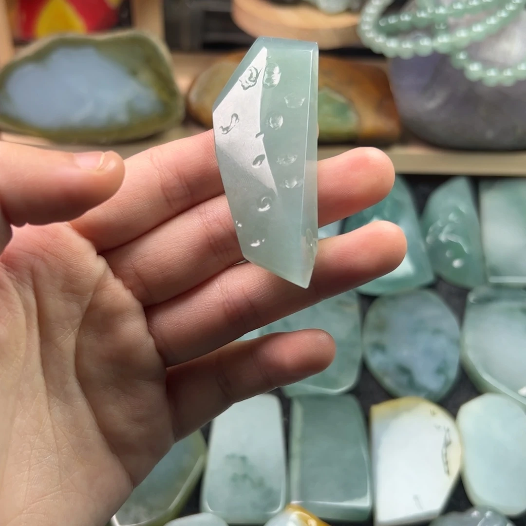 定制翡翠未镶嵌缅甸天然翡翠材料