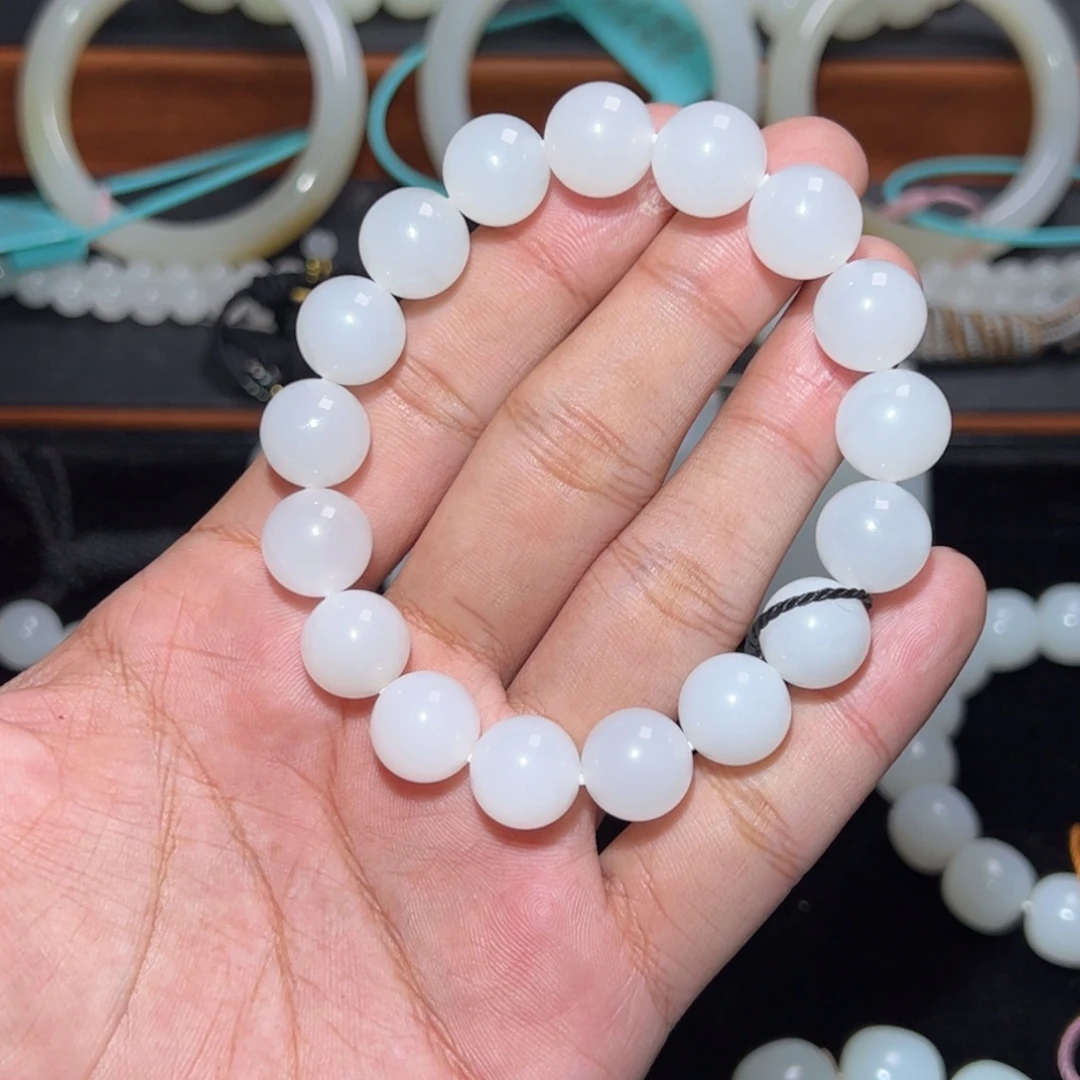 和田玉未镶嵌手链