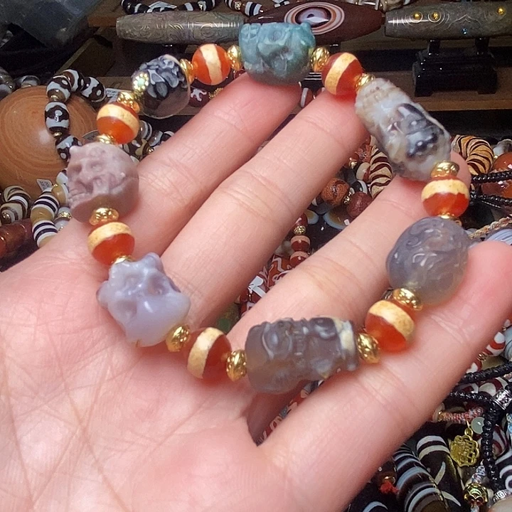 玛瑙/玉髓未镶嵌手链