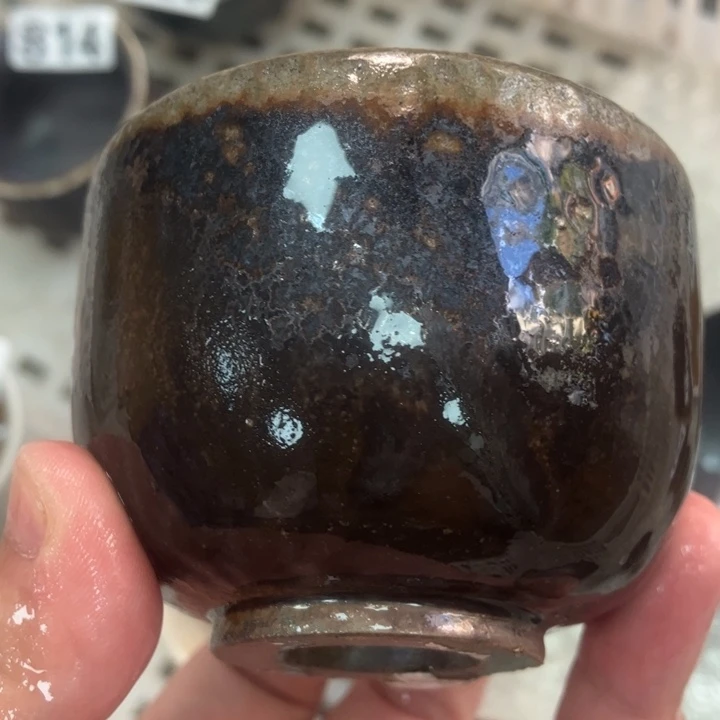 柴烧杯子与宝瓶大放漏