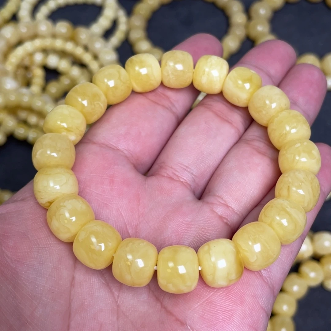 蜜蜡未镶嵌裸石蜜蜡手串12.3mm