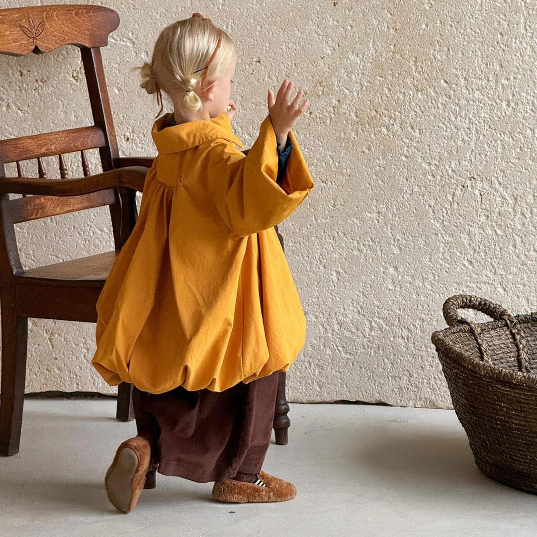 （No退换 介意勿拍)秋 特 风衣外套两色5654童装