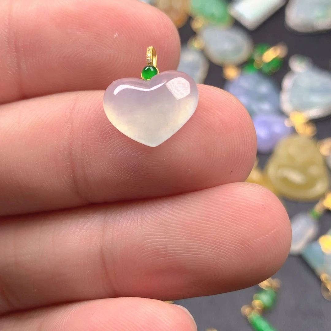 【闪购商品】颈饰18K金镶嵌翡翠翡翠