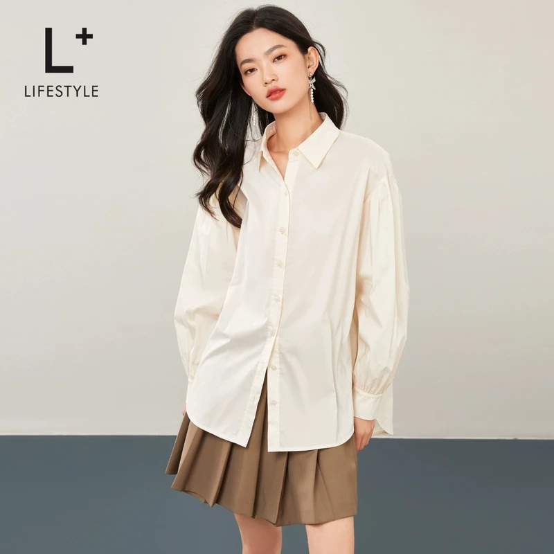 【谷邦L+lifestyle】阔版长袖衬衫 L3111157