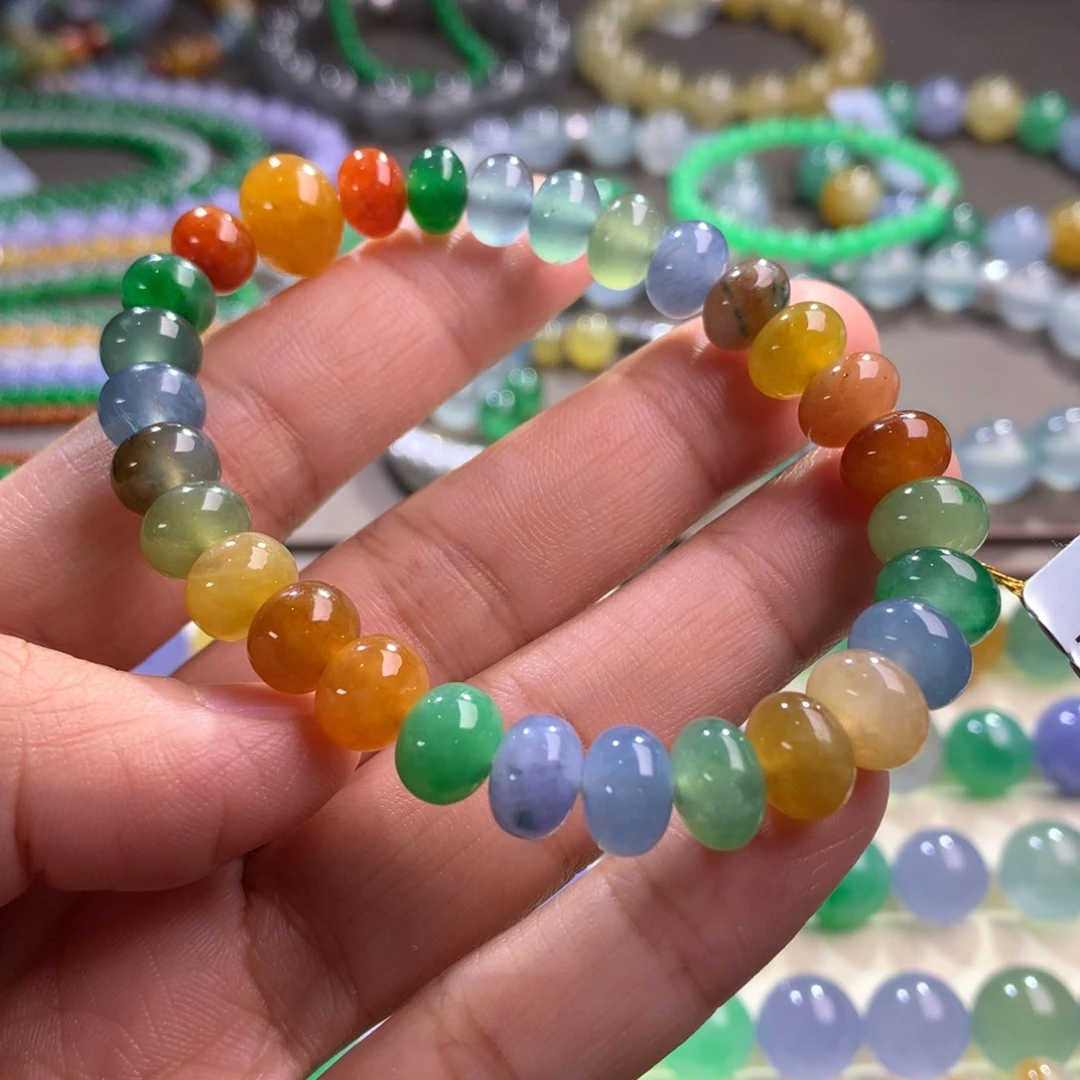 翡翠手链未镶嵌卡7.5～9