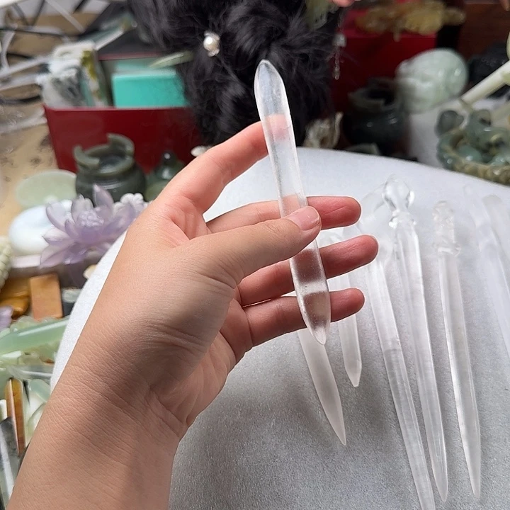 蛇纹石玉合金发饰