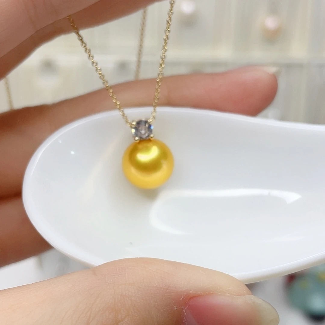 合金淡水珍珠吊坠(赠链)