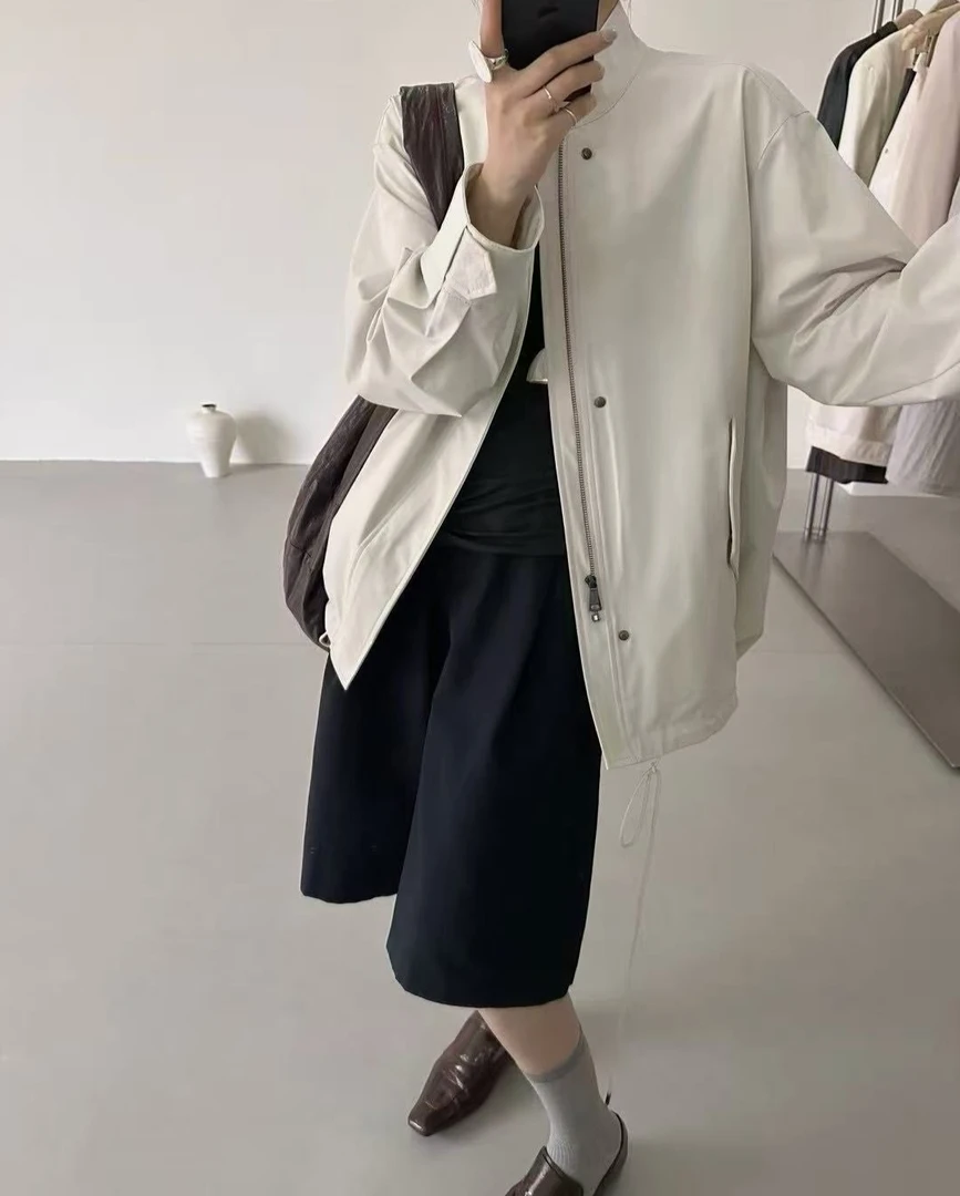 Z.X   欧货高级感简约立领风衣外套  116（C8架）