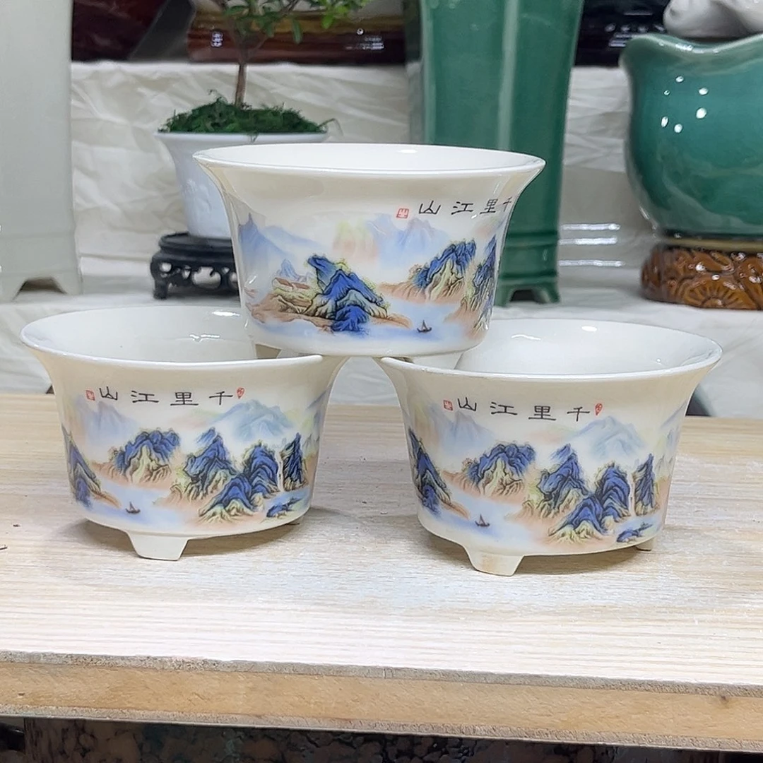 陶瓷绿植多肉微瑕花盆口径10*6