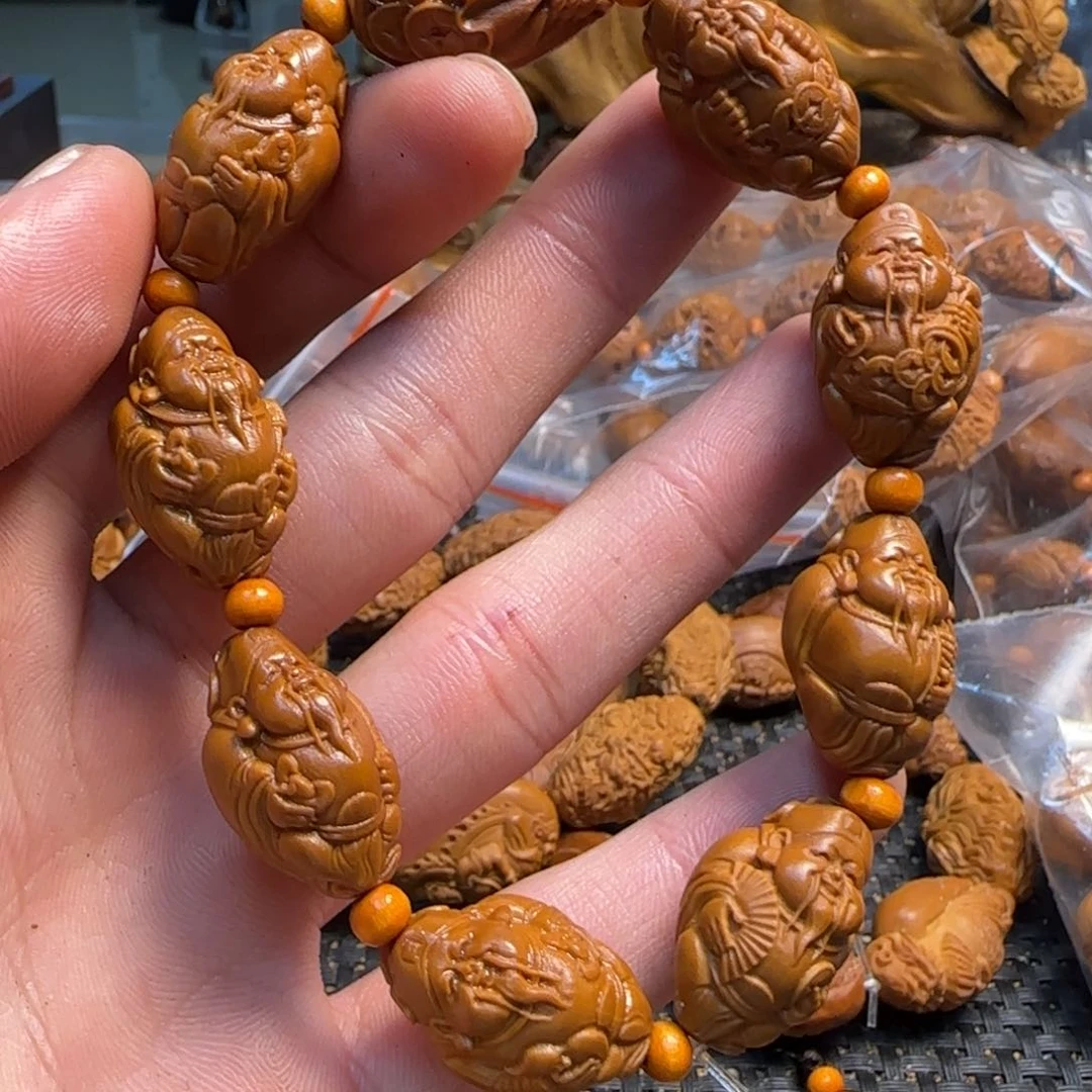 橄榄核手串/手链元甲财神