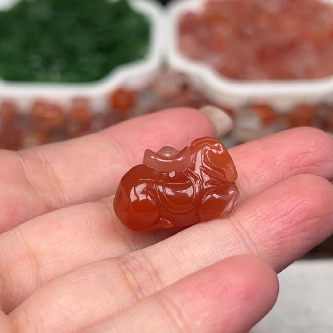南红玛瑙未镶嵌吊坠(不含链)