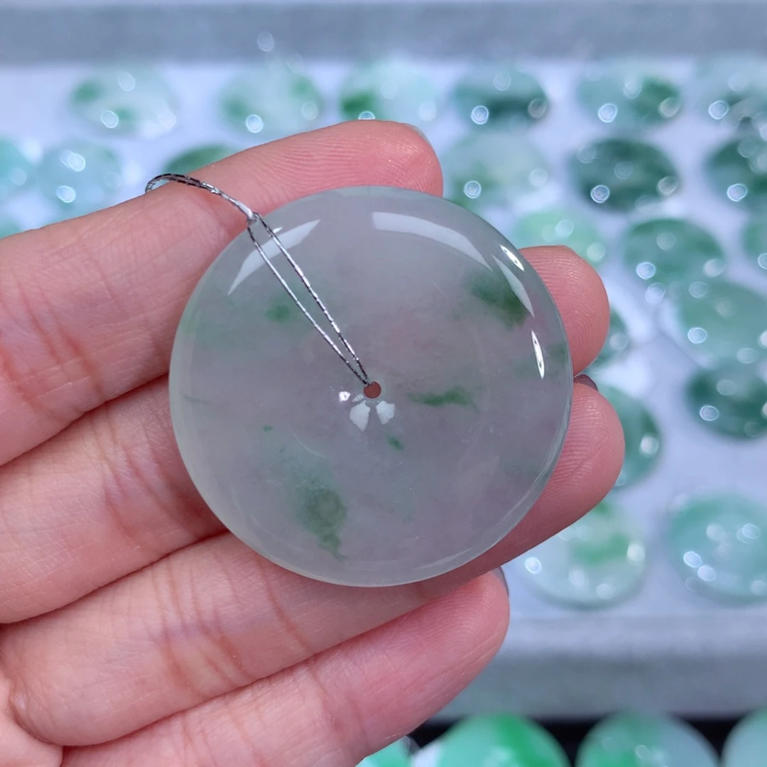 翡翠未镶嵌颈饰天然缅甸翡翠A货