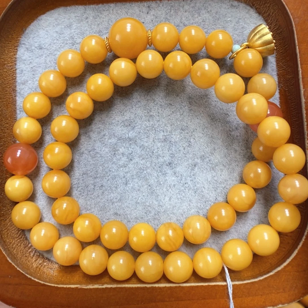 蜜蜡手串未镶嵌蜜蜡手串