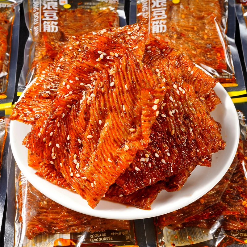 豆有味波浪豆筋辣片湖南特产零食散装魔鬼辣片麻辣儿时休闲食品z