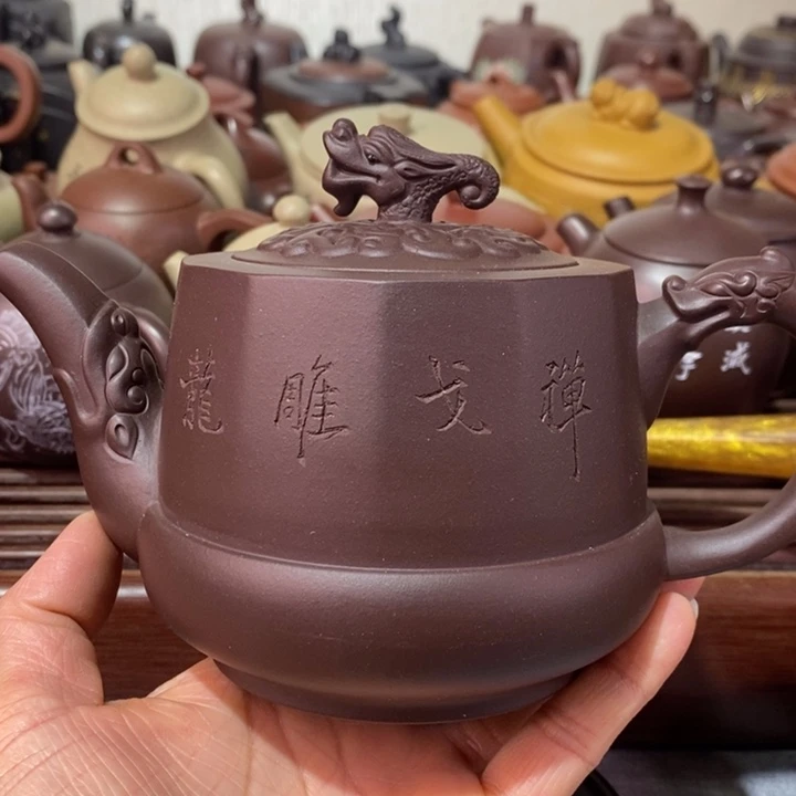 紫砂茶壶微瑕处理一把