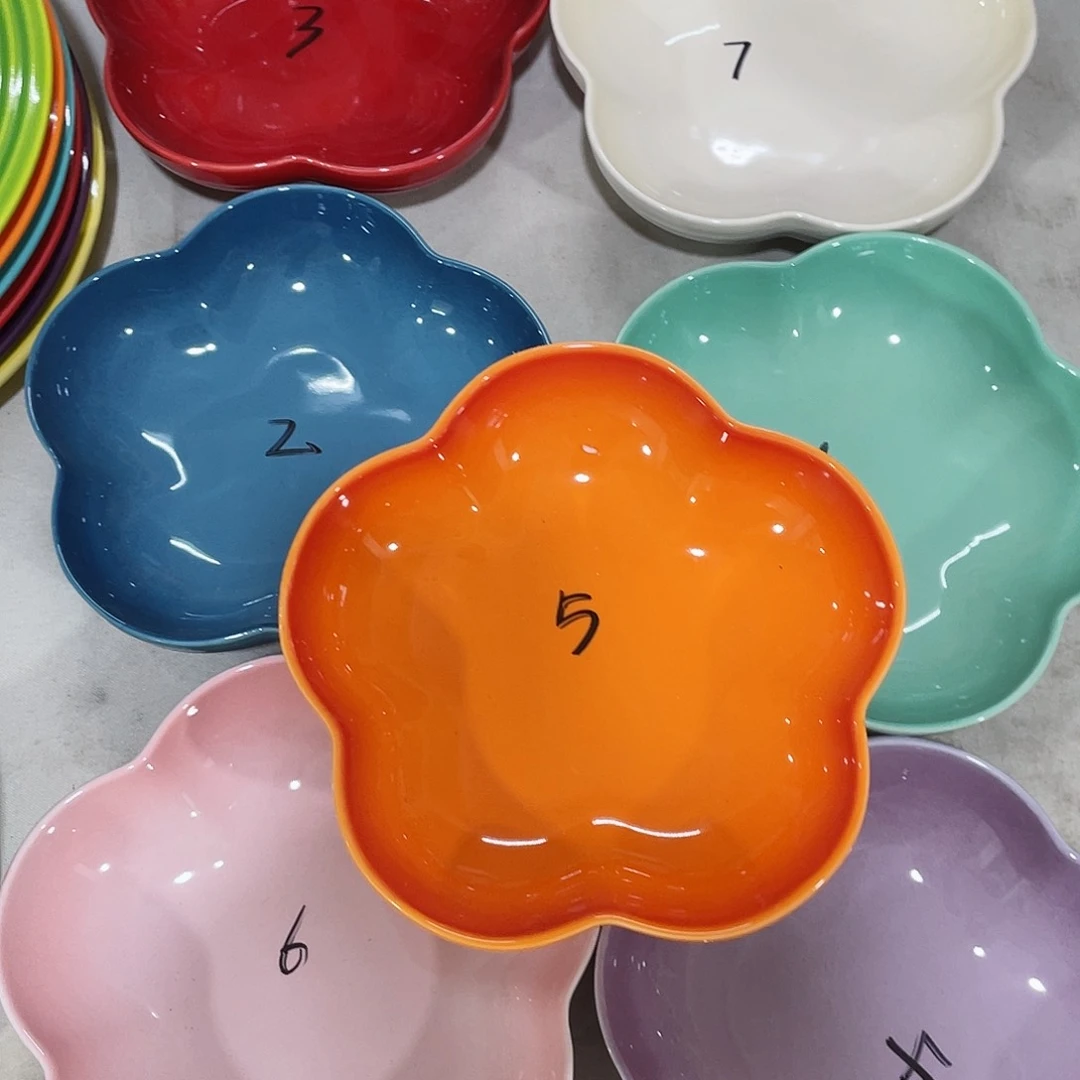 瓷片微瑕陶瓷餐具2个装精品