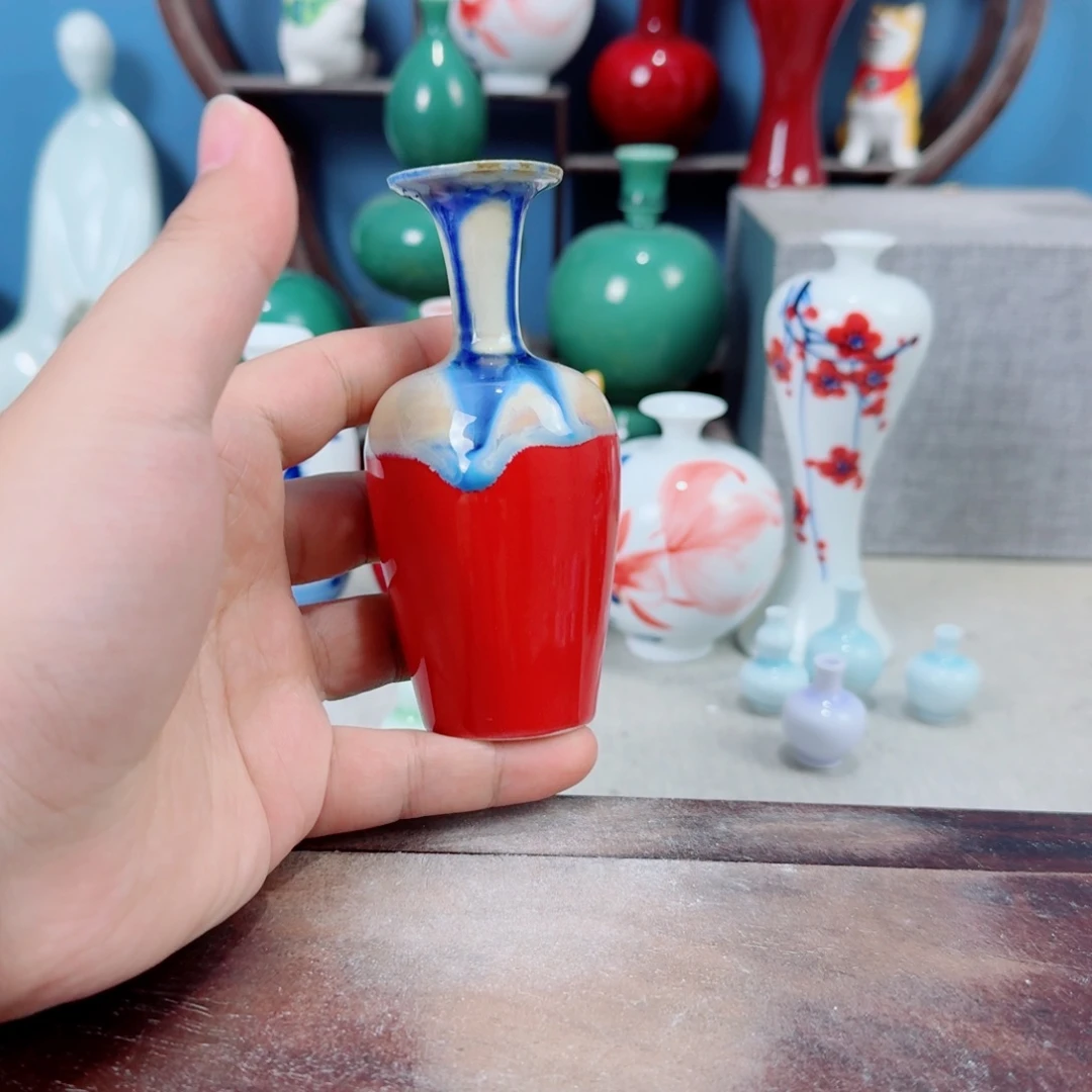 陶瓷手工小花器摆件
