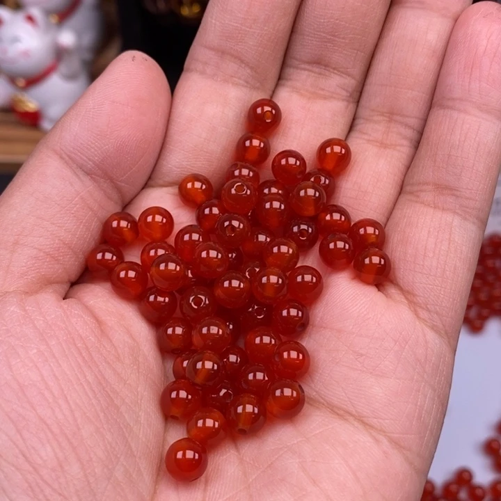 玛瑙/玉髓未镶嵌100个红玛瑙卡6