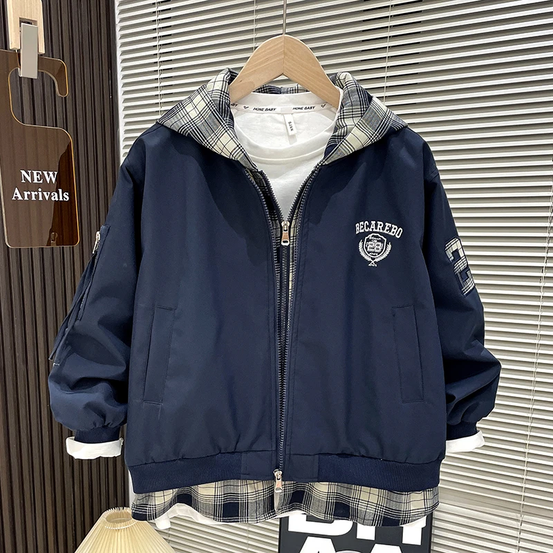 儿童装男童外套春秋款2025新款中大童潮牌衣服秋季酷帅秋装男孩潮