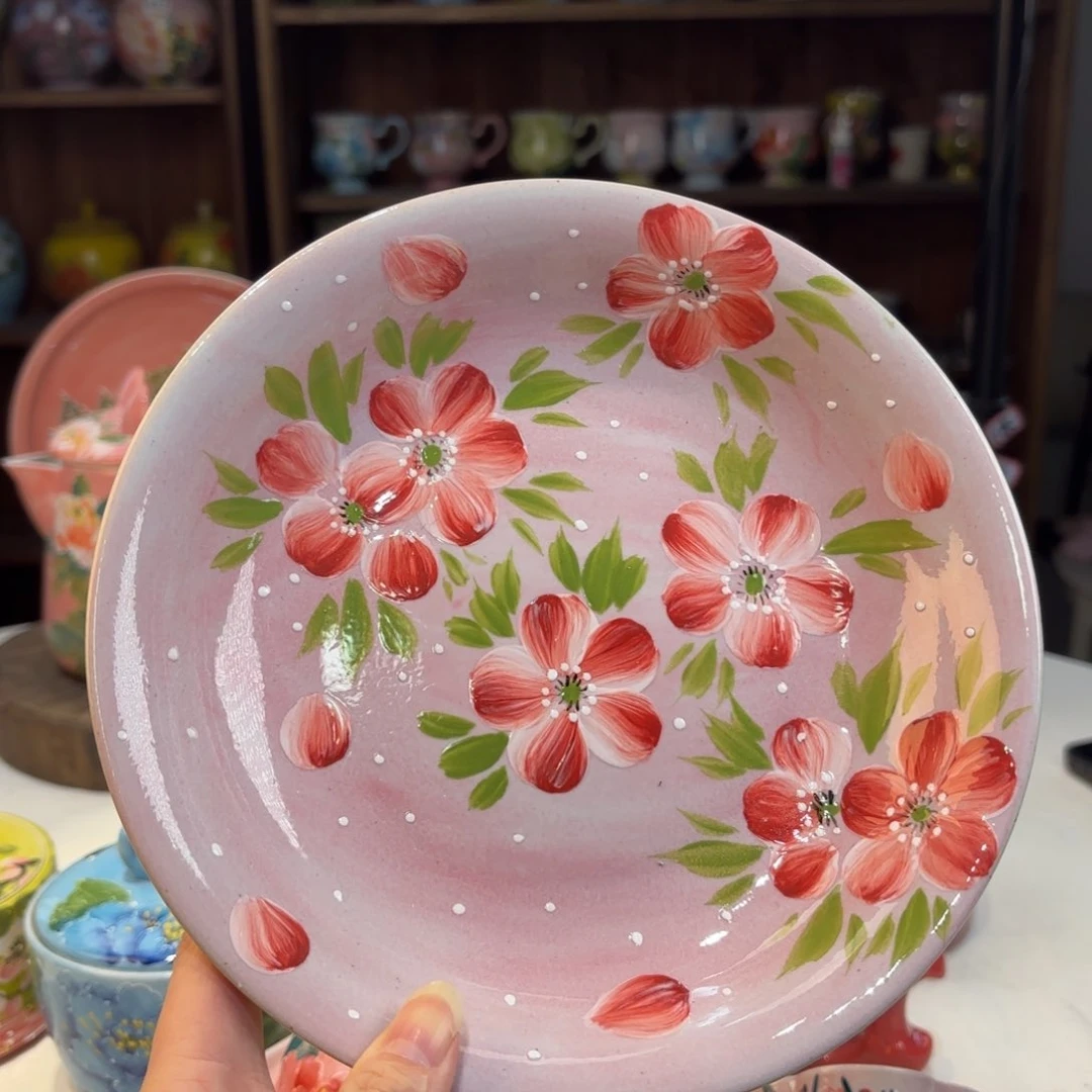 景德镇手绘高温釉下彩陶瓷茶具
