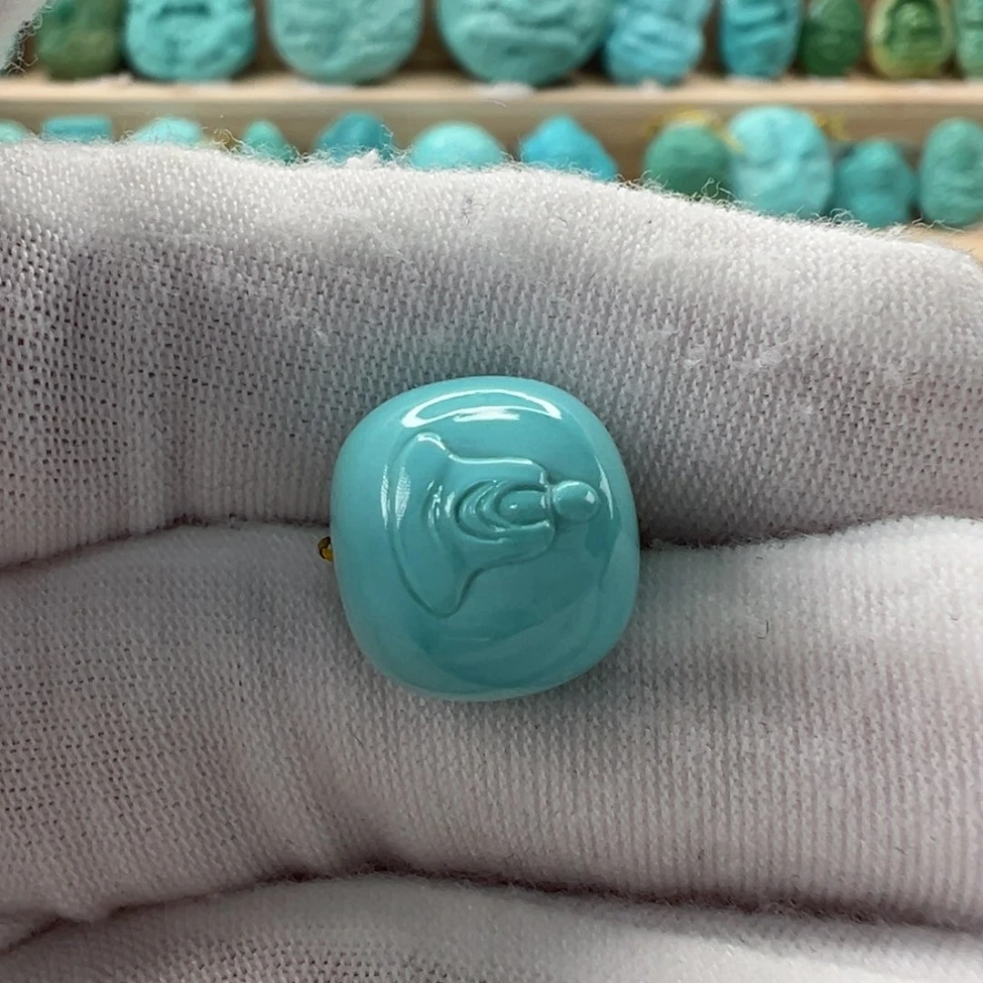 未镶嵌绿松石无相佛珠12.5x11.8mm