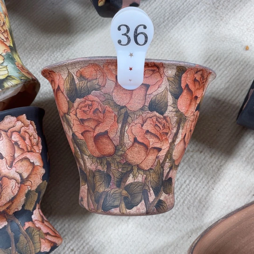 紫砂花盆挽*๑陶瓷多肉花盆瑕疵