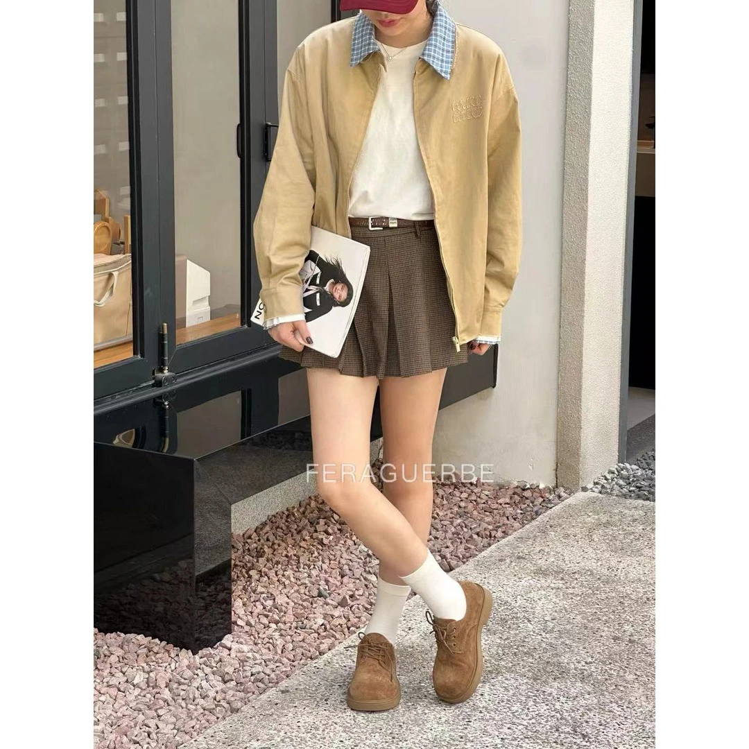 【福利】法拉姿-复古“牛皮”系带休闲软底乐福鞋#828830