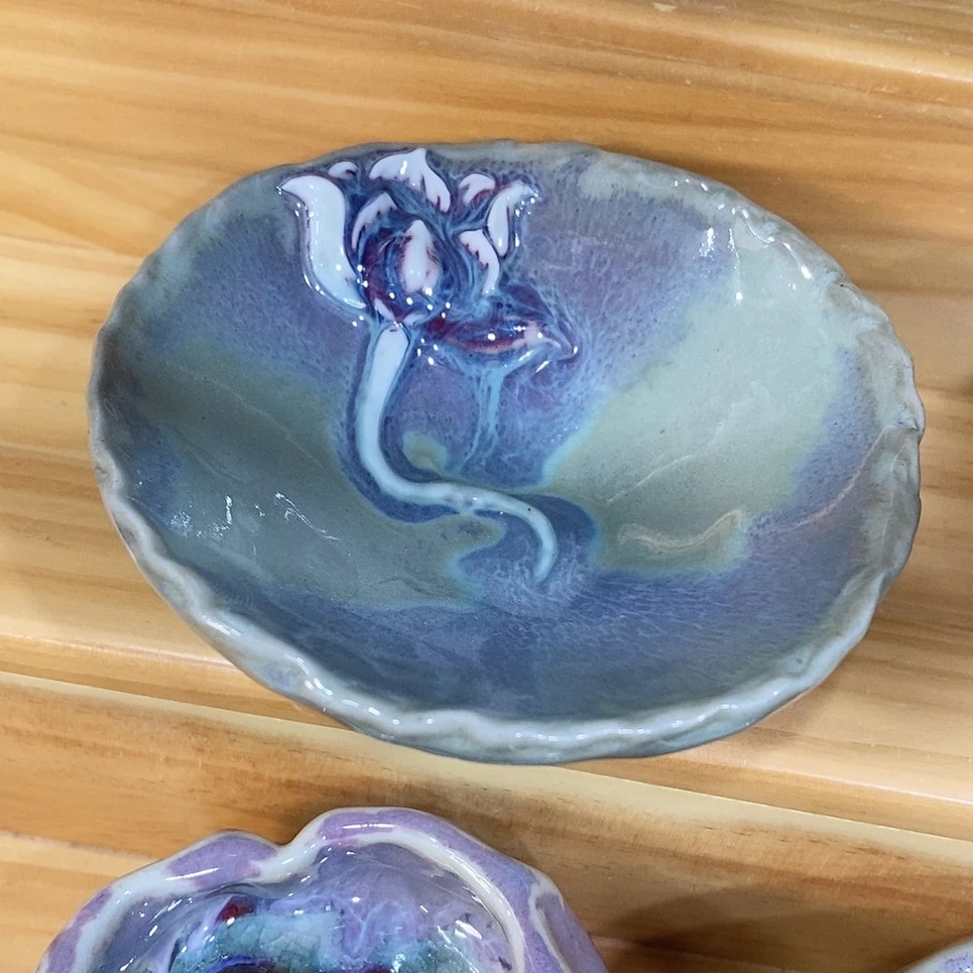 粗陶志野柴烧茶器