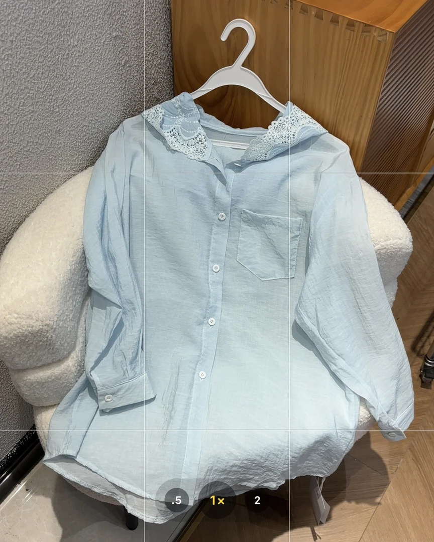 新疆包邮【8032】蕾丝帽防晒衬衫-衣长65